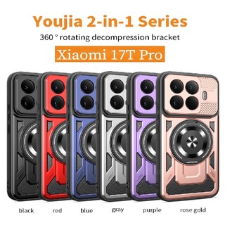 Dành Cho Xiaomi17T Pro 5G Vỏ Cho Xiaomi 17T Pro 17TPro 1 7 17 T Pro Xiaomi17 T Xiaomi17TPro 2026 Vỏ Điện Thoại Chống Sốc Giáp Vòng Giá Đỡ Bảo Vệ Ống Kính Máy Ảnh Ốp Lưng Cứng