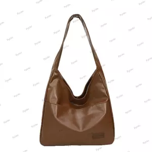 Túi Tote nữ PYCOU, Túi đeo vai đơn bằng da PU mềm Y2K, Túi xách thời trang dung tích lớn chất lượng cao phong cách cổ điển Du lịch