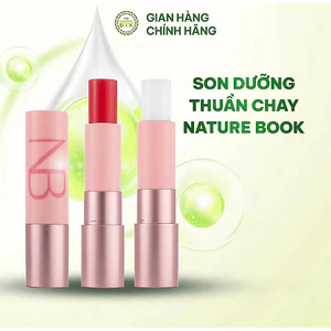 Son Dưỡng Thuần Chay The Nature Book Mềm Môi, Hồng Hào Hàn Quốc mẹ bầu nam nữ đều dùng được