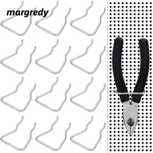 MARGREDY 5 Cái Móc tấm bảng, Giá trưng bày treo Phụ kiện sắp xếp treo Bảng treo Móc lỗ, Chốt phần cứng bằng thép không gỉ Giá đỡ kìm vòng đôi cho cửa hàng