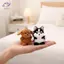 HFTOY Mini Nhồi Bông Chó Sang Trọng Móc Khóa Chó Con Động Vật Túi Quyến Rũ Ví Bé Gái Trẻ Em Mặt Dây Chuyền Sinh Nhật Quà Tặng ~