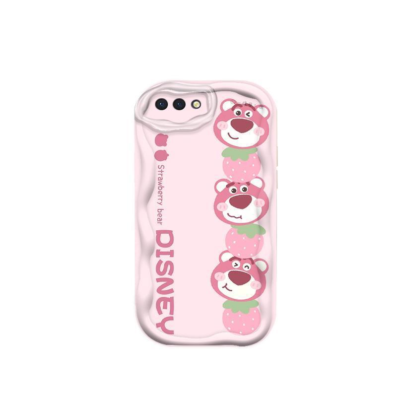 Thích hợp cho OPPO A3S A12E A1K AX5 Realme C2 Bảo vệ 3D TPU mềm Lotso Bear Loopy Vỏ điện thoại chống sốc