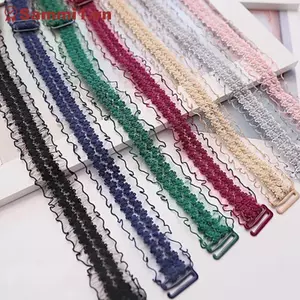 ZK Dây đeo vai ren DIY có thể điều chỉnh có khóa chống trượt đàn hồi VN