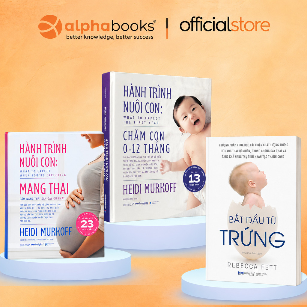 Sách - Lẻ/Combo: Bắt đầu từ trứng (Med) + Hành Trình Nuôi Con: Mang Thai + Chăm Con 0-12 Tháng (OMG)