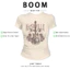 BOOM Áo Baby Tee Nữ Cotton Ôm Body-Áo Thun Ngắn Tay Y2K In Hình PhongCách Mùa Hè, Cổ Tròn Hàng Đầucách hàn quốc phong092