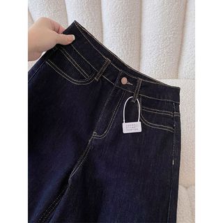 [Seckill trong thời gian có hạn] Quần jean nữ cạp cao 2026 Quần jean mùa hè mỏng phiên bản chữ a màu xanh đậm Quần ống rộng