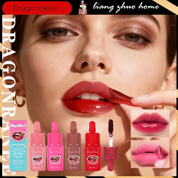 Rồng Ranee Dưỡng Ẩm Ánh Sáng Xé Môi Bóng Chống Mờ Sắc Tố Cao Lột Môi Mặt nạ Hình Xăm Son Môi Màu Cho Học Sinh Trang Điểm Ngày Ngủ Du Lịch Mùa Hè