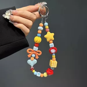 Làm bằng tay Dopamine Đồ trang trí đầy màu sắc Hạt dễ thương Thích hợp cho điện thoại di động Dây treo ccd Mặt dây chuyền máy ảnh
