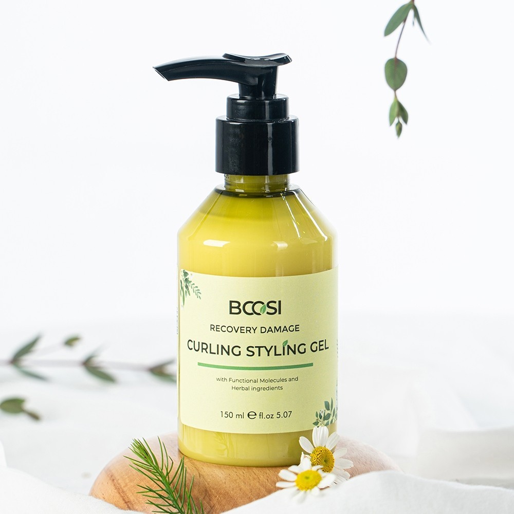 Gel Tạo Kiểu Định Hình Giữ Nếp Tóc Xoăn Bcosi Recovery Damage Curling Styling Gel 150ml [ MK ]