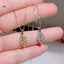JULYHOT Thanh Lịch Kim Cương Giả Lá Mặt Dây Chuyền Nelaces Dành Cho Nữ Sáng Bóng Zircon Thép Không Gỉ Lá Kim Loại Choker Đơn Giản Xương Đòn Dây Xích Massivedeals