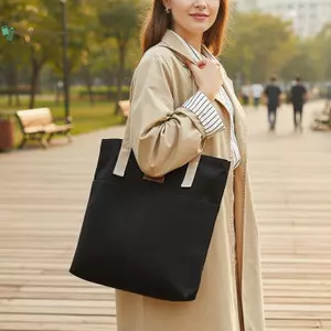 BeautifulHomeA 1 Túi Tote Nữ Vải May Chỉ Dung Tích Lớn Nâng Cao Sense Túi Xách Tiện Lợi Thiết Thực Nữ smuter Túi VN