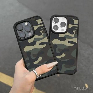 Retro Màu Xám Khối Xanh Cao Cấp Cảm Giác Mờ Kết Cấu Ốp Lưng Điện Thoại Thích Hợp Cho iPhone 17promax 11pro 12 15 16plus 17pro 14pro 16promax Ốp Chống Va Đập