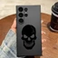 Đen Đầu Lâu Mỉm Cười Quỷ In Ốp lưng iPhone 17 Pro AIR 17 Pro Max Chống Sốc Mềm TPU Ốp lưng
