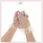 JRP Cô Gái Gothic Lưới Nơ Hoa Ren Găng Tay Ren Trắng lolita Ren Tay Cosplay Trang Sức JRP