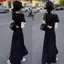 Váy ngắn tay không eo kiểu Pháp Hepburn Design Sense Mùa hè dành cho nữ Phong cách mới Ôm eo hẹp trông sang trọng hơn