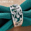 URMYLADY Bạc 925 Hoa Rỗng AAA Zircon Charm 7-10 # Nhẫn Nữ Cưới Đính Hôn Trang Sức Thời Trang