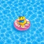 Set Charm Vịt Vàng Phao Bơi Cứng Kawaii Cute Charm Resin Trang Trí Dép Mùa Hè 🐤💜🌊☀️ Phao Vịt Cứng Mùa Hè