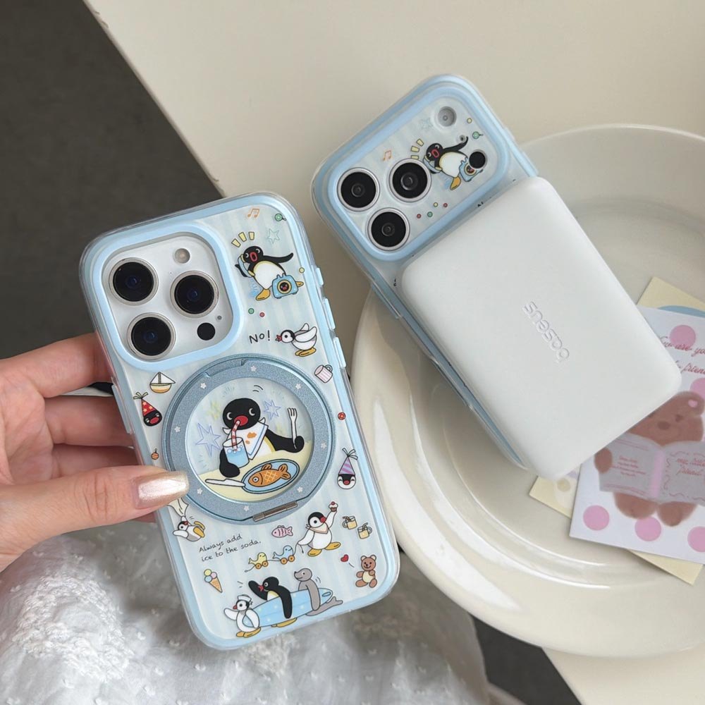Ốp lưng thiết kế 2 trong 1 Vỏ cứng Tương thích với iPhone 15Pro 15ProMax 16 16Pro 16ProMax 17 17Pro 17ProMax Vỏ nam châm họa tiết viền