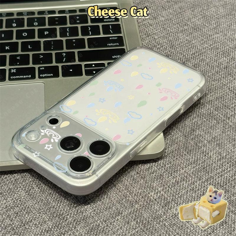 Ốp điện thoại bảo vệ toàn bộ ống kính hình giọt mưa đầy màu sắc cho iPhone 13 14 Xs XR 11 12 15 Plus 16 12 11 17 Pro Max