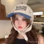 Mũ trùm đầu thêu chữ màu Phong cách mùa xuân mùa hè Mũ buộc dây ngọt ngào