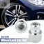 Lug Nut 1pc 33 / 17PT Tối đa 120Nm Mới Tông Màu Bạc Loại Bỏ Chìa Khóa Cho Xe BMW
