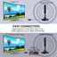 Ăng-ten TV kỹ thuật số đa chức năng Tăng cường tín hiệu trong nhà 720P 1080P có bộ chuyển đổi cho các kênh trong suốt tại nhà mới