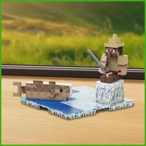 Dành Cho Minecraft Nam Châm Khối Xây Dựng Từ Hội Đồ Chơi Trò Chơi Cảnh Mô Hình Giáo Dục Khối Xây Dựng Tăng Cường wipqsvn