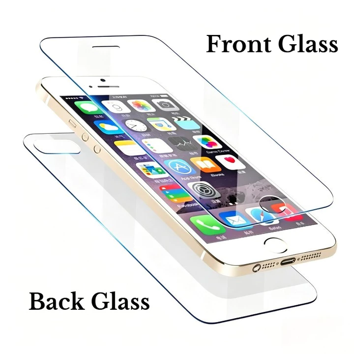 Phim Kính Cường Lực Siêu HD Cho Apple iPhone 5 5S SE 2016 Điện Thoại Mặt Trước + Mặt Sau Trong Suốt Bảo Vệ Màn Hình Cho iPhone5 iPhone5S iPhoneSE Phim Kính Bảo Vệ Chống Rơi