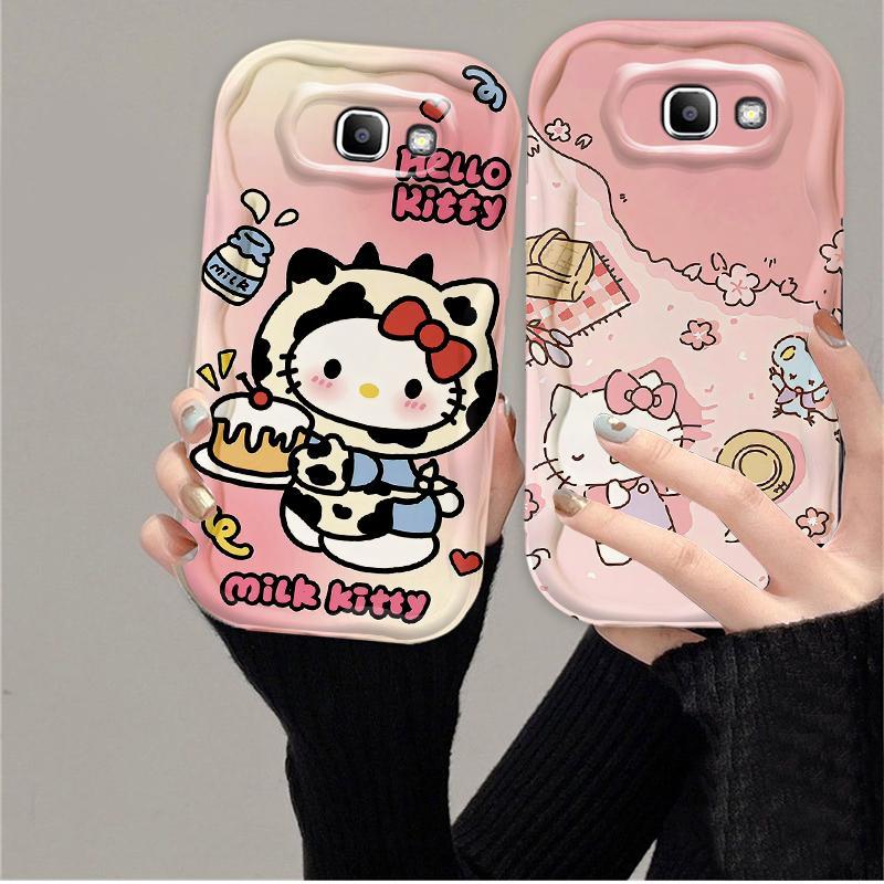 Thích Hợp Cho Samsung J7 Prime ON7 2016 Bảo Vệ 3D TPU Mềm Hoạt Hình Kitty Nữ Vỏ Điện Thoại Chống Sốc