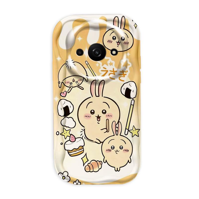 Thích hợp cho Redmi A3 / POCO C61 4G 3D Girls TPU mềm Phim hoạt hình Chii Kawa Usagi Vỏ điện thoại chống sốc
