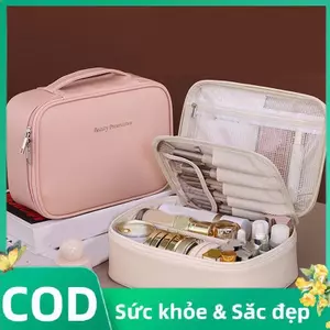 Trong Kho Xách Tay Công Suất Lớn Đa Năng Túi Mỹ Phẩm Với Tự do Chia Trang Điểm Lưu Trữ Cod