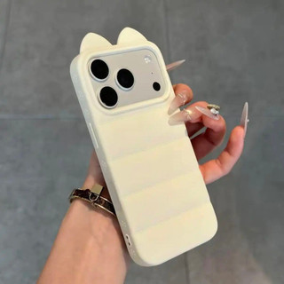 Ốp lưng phong 3D cách dễ thương tai mèo mẫu bán chạy nhất Shopee Việt Nam Bảo Vệ Camera CấpiPhone17/16/15/14/13/12/11Max