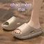 Dép EVA đế dày 4cm, không mùi, chống trơn trượt dành cho nam và nữ để đi ngoài trời.