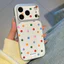 Ốp lưng iPhone Họa tiết da Mạ màu Họa tiết chấm bi iPhone 17 16 15 14 13 12 11 Pro Max Plus Max
