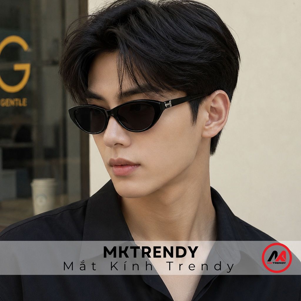 Kính râm mắt mèo MKTRENDY kính mát chống tia UV thời trang nam nữ phong cách Hàn Quốc sang trọng T604