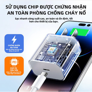BJ Dây Thay Thế Sạc Nhanh, C-C / C-A cho iPhone Android dùng với mọi củ sạc PD/QC, không báo lỗi bền chống gãy