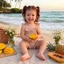 6M-4Y Trẻ Em Bé Gái Áo liền quần Thắt Nút Dây Đeo Vai Xù Màu Trơn Không Tay Quần Áo Mùa Hè