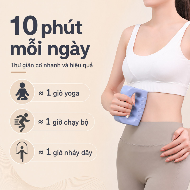 Máy Massage Rung Định Hình Cơ Thể Đa Năng – Giảm Mỡ Bụng & Đùi, Massage Toàn Thân, Tặng Đai Điều Chỉnh & Pin Dùng Lâu