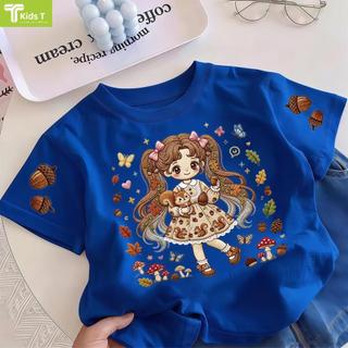 COD✅ (Hồ Chí Minh)Kids T Mall Áo phông tay ngắn In hình hoạt hình Áo Kiểu rộng và ấn tượng Trẻ em thời trang #VN733