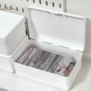 TRTR Hàn Quốc Trong Suốt Hộp Bảo Quản Mù Thẻ Photocard Hộp Bảo Quản Thẻ Ảnh Tổ Chức Phân Loại Flip Box VN