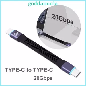 GODD 10CM Cáp Dữ Liệu UsbC TypeC Ngắn 20Gbps Tốc Độ Truyền Dữ Liệu Nhanh Dây Sạc Mềm Nhôm + Mạ Niken