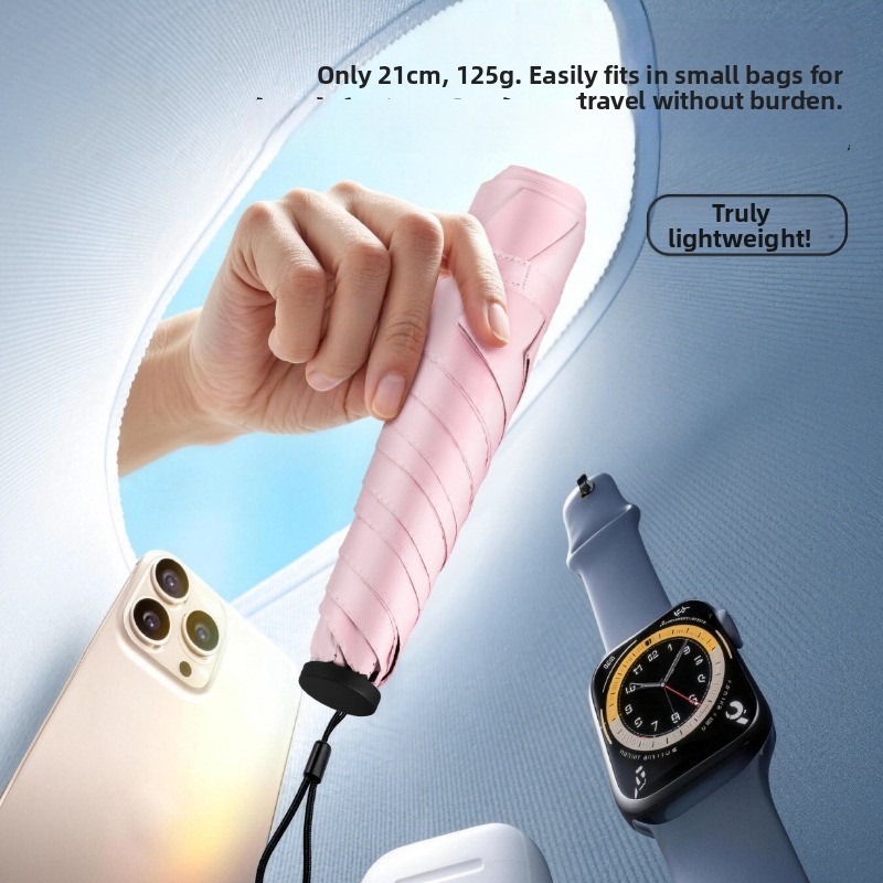 ST2 Chỉ Trọng Lượng 103g Ô Chống Nắng Nhẹ 5 Lần Có UPF 50 Bảo Vệ Để Mang Theo Hàng Ngày TS2