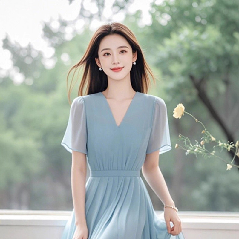 Đầm voan nữ, đơn giản và thanh lịch mang vẻ quyến rũ, sang trọng, nữ tính