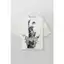 YONGLA Mỹ Retro Đá Tượng In Hình Quá Khổ Áo Thun Phố Hip Hop Rời Cotton Tay Ngắn Chạy Bộ Đào Tạo Top