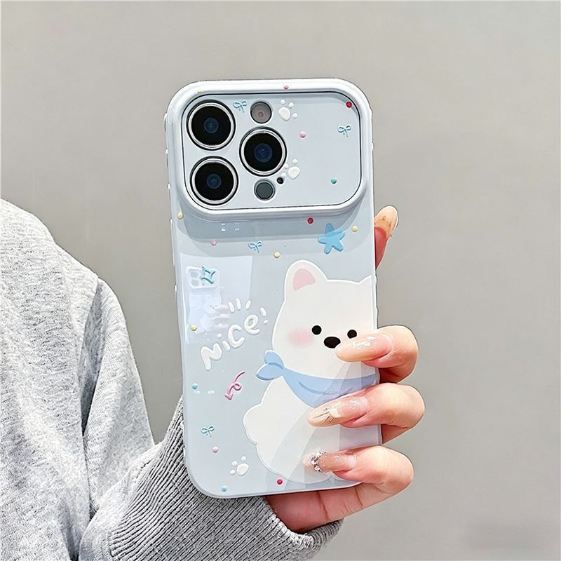 Ốp lưng chó Tây Highland cho iPhone 17 14 Pro Max/14 Plus/13/12/11 Pro