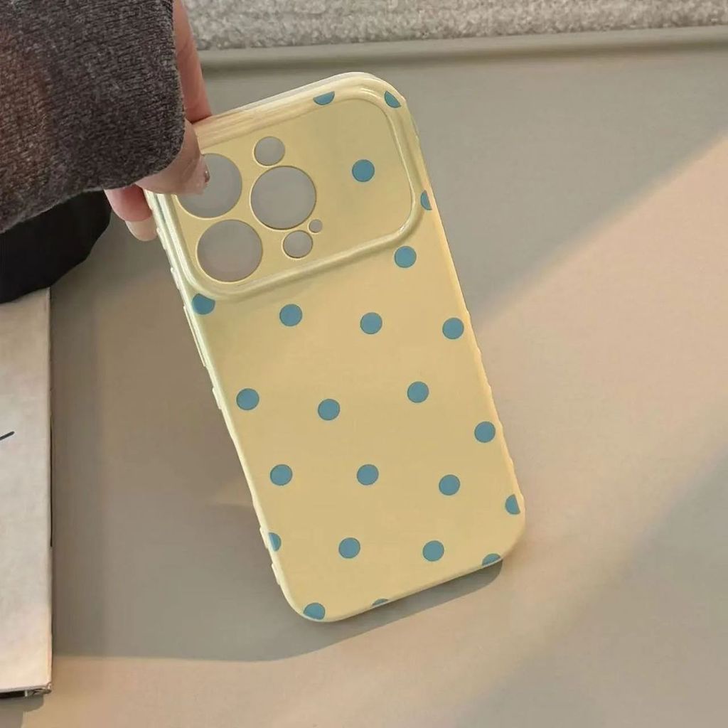 Ốp lưng chấm bi đa sắc năng động cho iPhone17 12 Pro Max/12 Pro/11/XR/XS Max
