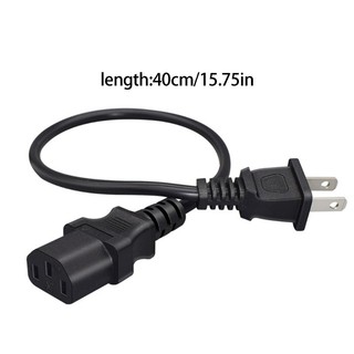 YOUDO 40Cm NEMA1 15P Đến C13 Dây Nguồn PVC Cách Nhiệt Us Ổ Cắm Đến C13 Bộ Xử Lý Kích Thước Tiêu Chuẩn Cho Màn Hình Máy Tính Để Bàn Devic