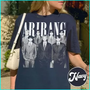 SY3 BTS Arirang Bangtan Boys Áo thun màu cổ điển KPop 2026 Tour ngắn tay hàng đầu YS3