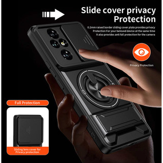 Mới Trượt Ống Kính Funda Cho Honor 200 Pro 5G Ốp Lưng Xoay Vòng Từ Tính Cho Honor 200 5G Ốp Lưng Có Thể Gập Lại Chân Đế Giáp Capa Vỏ