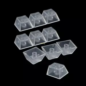 Btsg 10 Cái Bộ Trong Suốt In Hình ABS Màu Đỏ Keycaps ABS Mũ Chìa Khóa Cho Bàn Phím